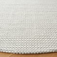 thumbnail image 3 of SAFAVIEH Natura Corine Geometric Area Rug, Silver/Ivory, 4' x 4' Round, 3 of 9