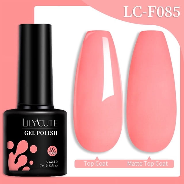 LILYCUTE-esmalte de Gel semipermanente para uñas, barniz para manicura semipermanente, color marrón gelatina, color Nude, Rosa lechoso, para verano, 7ML