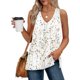 thumbnail image 2 of Mujeres de Verano Tops Casual, Moda sin Mangas Sólido, Cuello en V Señoras Top Blusa para el Verano, 2 of 7