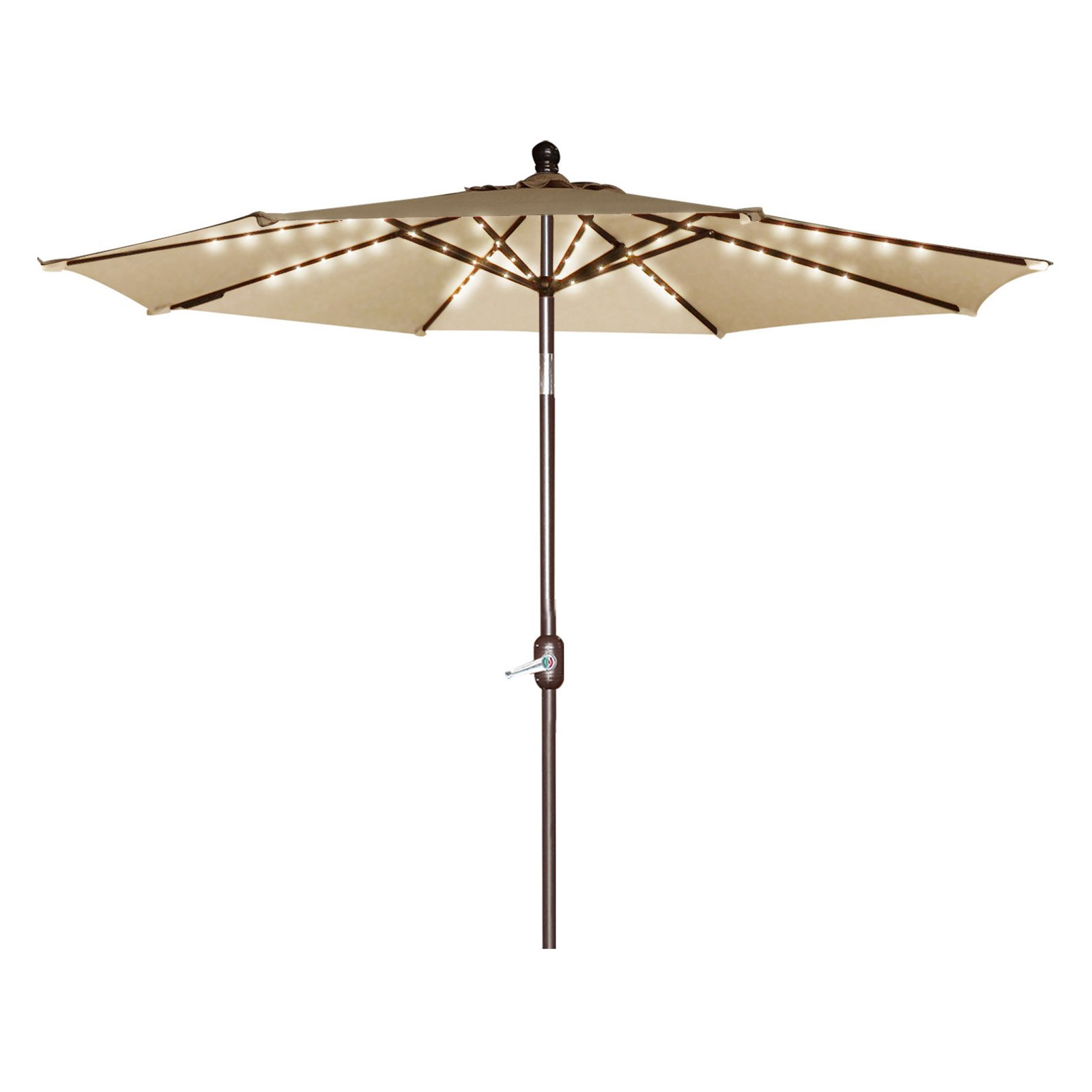 Sunrise Umbrella 10 ft. Battery LED Lighted Patio Garden Balcony Patio Umbrella
