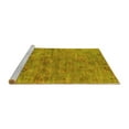 thumbnail image 2 of Ahgly Company Machine Washable Indoor Rectangle Oriental Yellow Industrial Area Rugs, 3' x 5', 2 of 4