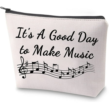 Music Lover Gift Music Teacher Makeup Bag It's A Good Day To Make Music Cosmetic Bag Music Survival Kit