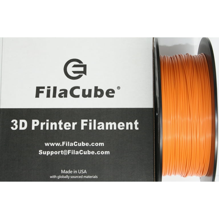 Burnt Orange PLA 3D Printer 1.75mm Filament 1kg - FilaCube PLA 2 Longhorn  Orange (PMS 159 C) 1.75 mm 1 kg Plastic Filament Supply Pack [Made in USA]  Pantone 159C University of