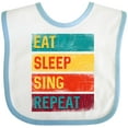 thumbnail image 3 of Inktastic Choir Music Eat Sleep Sing Repeat Boys or Girls Baby Bib, 3 of 4