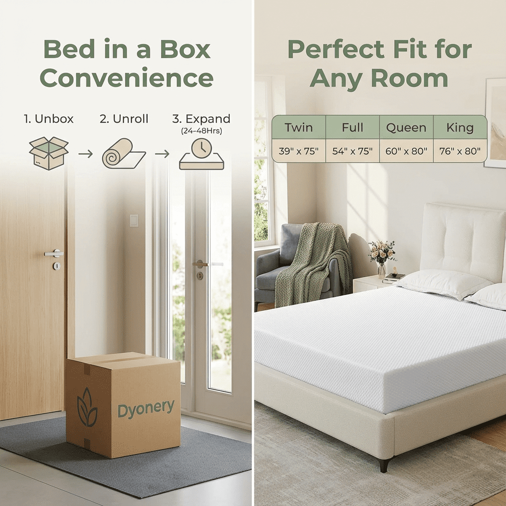 8 Inch Extra Firm/Medium Firm Memory Foam Mattress Full Size with Tencel Cover, Infused with Green Tea Gel, CertiPUR-US Certified, Fiberglass-Free