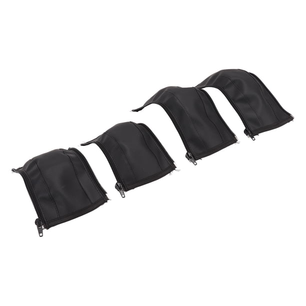 Funda Para Reposabrazos De Cochecito, 4 Piezas, Resistente Al Agua, Negra, Tipo Cremallera, Absorbente De Sudor, Funda Para Manillar De Cochecito Limpiable Para Exteriores ANGGREK Stroller Handlebar Cover