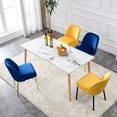 thumbnail image 7 of Ivinta Upholstered Dining Chair Sets of 2 with Steel Legs, Side Chairs with Pocketed Coil Cushion for Living Room, 7 of 7
