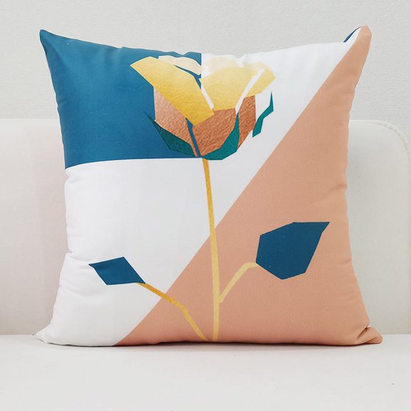 Scandinavian ins sofa pillow cover short plush bedside cushion cover cross-border Amazon home car pillow cover