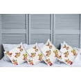 thumbnail image 2 of Ambesonne Animal Throw Pillow Cover 4 Pack, Superhero Puppy with Paw, 24", Red Cream White, 2 of 7