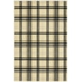 thumbnail image 4 of Nourison Grafix Modern Plaid Cream/Black 3'9" x 5'9" Area Rug, (4' x 6'), 4 of 8