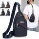 thumbnail image 1 of mfyjkho Bolso bandolera impermeable para hombre, multifuncional, ligero y bandolera de tela resistente para deportes al aire libre y viajes (1 unidad), 1 of 7