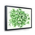 thumbnail image 3 of Designart 'Green Vintage Leaves of Shamrock' Traditional Framed Canvas Wall Art Print, 3 of 5