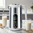thumbnail image 3 of 40oz Stainless Steel Soy Milk Maker - 800W 2200RPM, Auto Clean, 24H Timer, 1200ml Capacity for Nuts/Soup/Juice, Smart Touch Control, 110V, 3 of 9