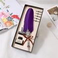 thumbnail image 5 of Juego de pluma de pavo vintage, bolígrafo de inmersión, regalo de empresa, bolígrafo de metal tallado con tinta, regalo de vacaciones, 5 of 5
