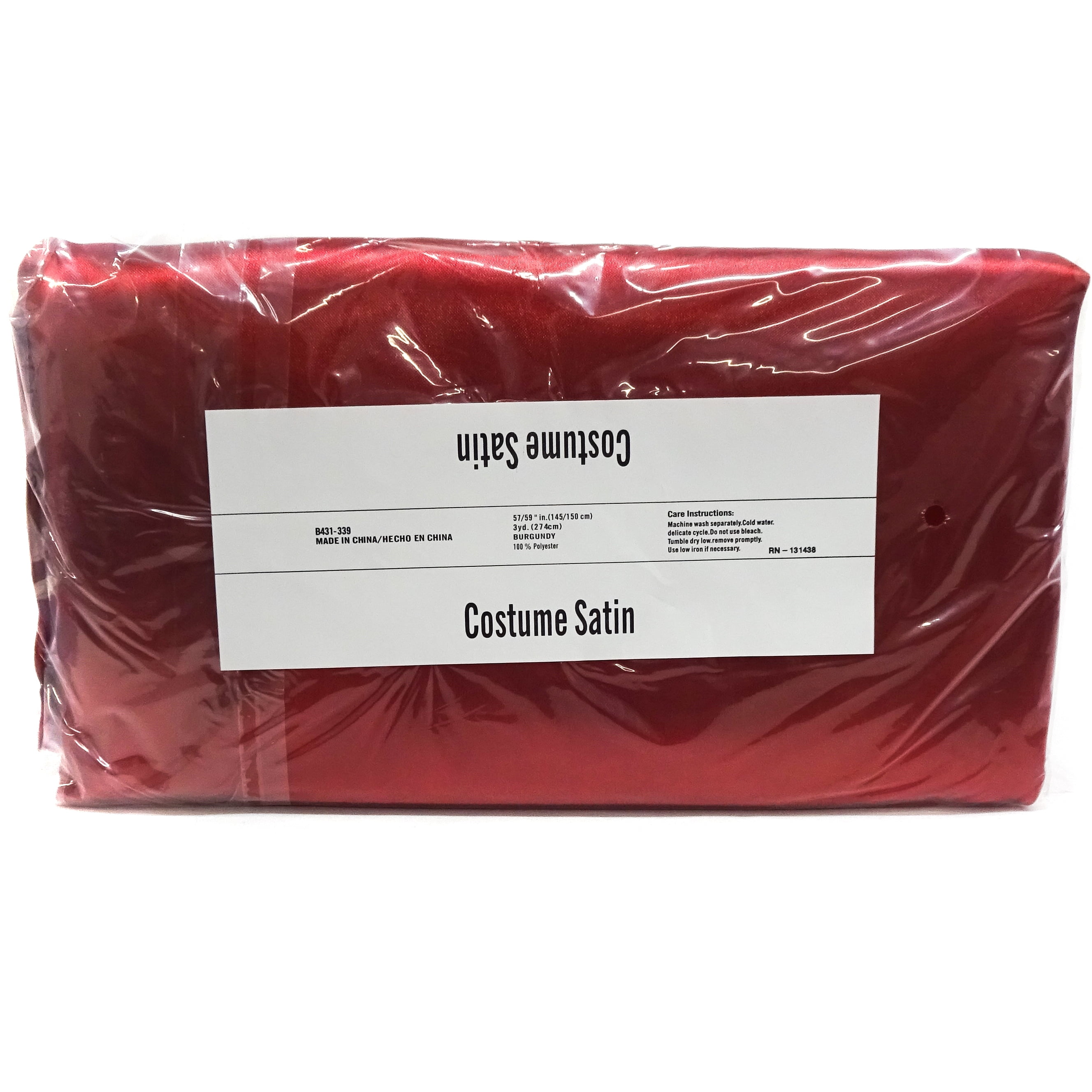 Shason Textile (3 Yards Cut) Special Occasion Costume Satin, Burgundy, Available In Multiple Colors