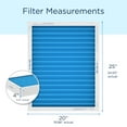 thumbnail image 3 of Medify Air 20x25x4 Air Filter, MERV 11 Pleated with HEPA, HVAC Furnace Filter, 2-Pack, 3 of 7