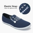 AOMAIS Women’s Elastic SlipOn Canvas Sneakers in Navy, US Size 11