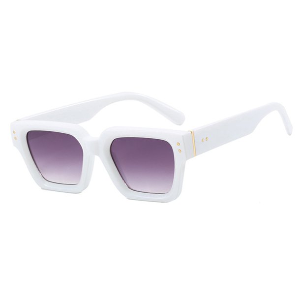 Gafas de sol deportivas cuadradas de alta gama para ciclismo: material de PC, protección UV400, antirreflejos, almohadillas nasales ajustables, ligeras y cómodas para adultos