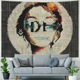 thumbnail image 4 of Autua Cross Stitch Tapestry Wall Hanging Unique Style Graphic Tapestries Home Decor for Living Room Bedroom Farmhouse Dorm - Soft Lightweight Fabric, Vivid Colors, 4 Sizes Available 60x50inch, 4 of 6
