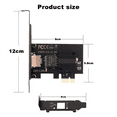 thumbnail image 2 of Tarjeta de red PCI-E a RJ45 de 2500 Mbps con chip I226, adaptador LAN PCIe RJ45 Gigabit Ethernet de 100/1000/2500 Mbps para ordenador portátil., 2 of 5