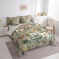 thumbnail image 3 of Castle Fairy Floral Flying Butterfly Bedding Comforter Set 7-Piece for Teens,Retro Vintage Aesthetic King Bedding Sets,Spring Garden Flowers Blossoms Ultra Soft Bed Sheets,Microfiber Bedroom Decor, 3 of 8