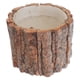 thumbnail image 2 of ColoMX Maceta de madera con corteza para flores, pequeño cubo de madera, estilo rústico, para el hogar., 2 of 7