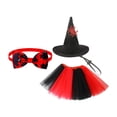 thumbnail image 2 of Disfraz de de Halloween, falda tutú, decoración de Halloween, disfraz de de jardín, falda con pajarita y sombrero para patio y jardín., 2 of 8