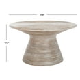 thumbnail image 3 of SAFAVIEH Cristina Round Metal Coffee Table, Grey White Wash, 3 of 8