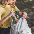 thumbnail image 5 of FORMRS 15"-15.6" Laptop Sleeve Protective Case Soft Carrying Quilted Computer Bag Cover, Blue Floral Oranges, 5 of 7