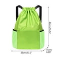 thumbnail image 2 of Yhmxh Football Backpack Volleyball Bag, Wide Shoulder Strap Drawstring Backpack Water Resistant Sports Gym Back BagSoccer Bags, with Mesh Pockets and Built-in Zipper Pocket Draw String Basketball Bag, 2 of 2