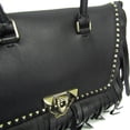 thumbnail image 4 of Pre-Owned Valentino Garavani Demiloon PW2B0A47XFT Women's Leather Handbag,Shoulder Bag Black, 4 of 19