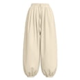 thumbnail image 3 of Avtoify Children's Girl's Summer Solid Casual Sports Elastic Waist Pants- Pants Long Pants, 3 of 7