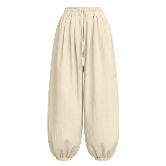 Edvintorg Girls Joggers Summer Lightweight Elastic Waisted Loose Casual Athletic Pants with Drawstring Clothes for Girls Size 4-15