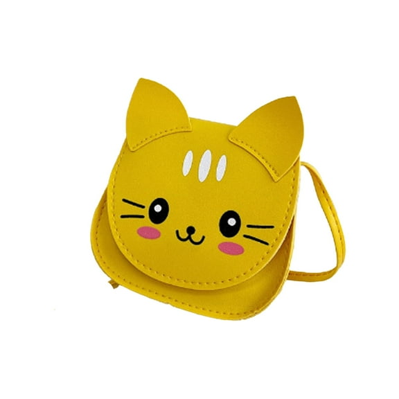 GASTROPOD Girls Purse,Playful Cartoon Cat Small Purse for Essentials,PU Leather Shoulder Bag for Everyday Use