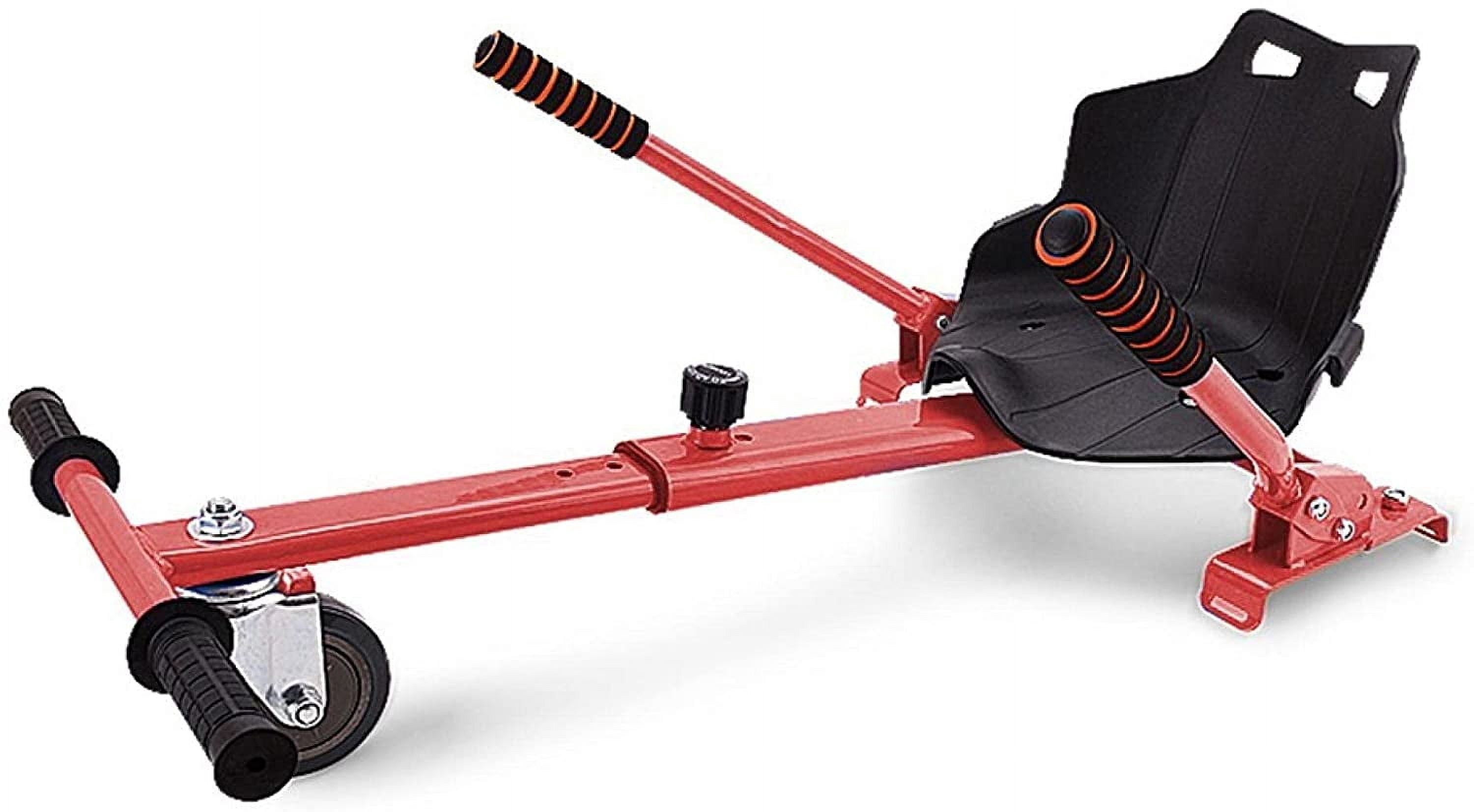 HoverTech 1 Go Cart Adjustable Seat Attachment for 6.5" Hover-Board Buggy - Red