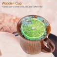thumbnail image 4 of Portable Natural Wood Cup with Handle Wooden Teacup Coffee Beer Juice Drinking Mug (#2), 4 of 4