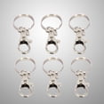 thumbnail image 2 of 10pcs Metal Swivel Lobster Clasp Keychain Trigger Buckle Snap Hook with Split Ring, 2 of 8
