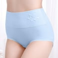 thumbnail image 4 of Clearance Ohufall Womens Underwear High Waist Cotton Soft Seamless Briefs Ladies Panties Plus Size Comfy Stretch Ladies Underwear, 4 of 7