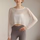 thumbnail image 4 of Traje de Yoga fino con protección solar para mujer, Top de entrenamiento de Pilates de manga larga, blusa holgada para Fitness, Camiseta deportiva para correr, otoño, 4 of 4