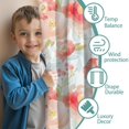 thumbnail image 3 of Blackout Kids Curtains,Pioneer Flower Floral Print Pattern Childrens Insulated Curtains Set Of 2,Bedroom Essentials,Toddler Room Decor 42"x63", 3 of 5