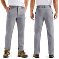 thumbnail image 6 of KEFITEVD Men's Tactical Cargo Pants Quick Dry Water Resistant Lightweight Stretch 6 Pockets Outdoor Hiking Pants,Blue Gray,36, 6 of 9