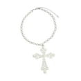 thumbnail image 3 of EHJRE Cross Necklace Fashion Costume Accessories Chunky for Party Birthday Holiday Sliver, 3 of 9