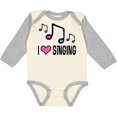 thumbnail image 3 of Inktastic Choir Singer Music I Love Singing Girls Long Sleeve Baby Bodysuit, 3 of 5