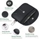 thumbnail image 3 of Bolsa de protección de señal para llave de coche, 2 bolsas de bloqueo de señal para llave de coche, funda protectora universal anti RFID para llave de coche (negro) brillar Electrónica, 3 of 4