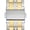 Silver and Gold, variant on Bandini 20mm Stainless Steel Fitted Curved End Metal Watch Band for Men, Tapered Watch Strap Bracelet, Push Button Deployment Clasp, Jubilee Style - Silver 20 mm Watch Band