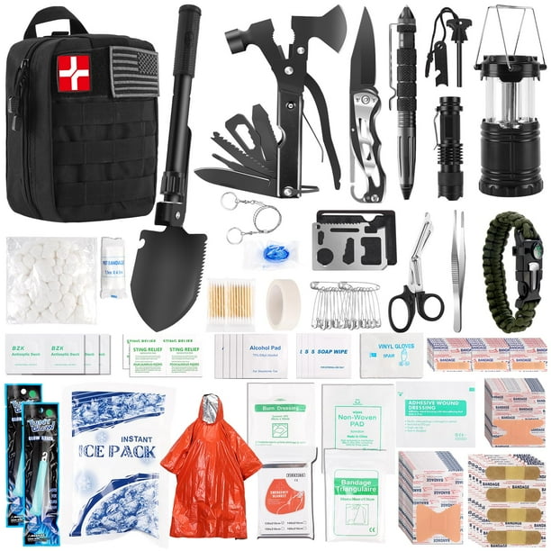 Kit de supervivencia de emergencia Abpir 318 PCS con botiquín de primeros auxilios