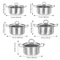 thumbnail image 2 of GAXIRE 5Sets Kitchen Cooking Utensils Set Stockpots Round Shape For Porridge 24.5X24.5X12.0In, 2 of 7