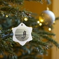 thumbnail image 7 of 3drose, Small Boy and Girl on Beach, 3 inch Snowflake Porcelain Ornament, 7 of 7