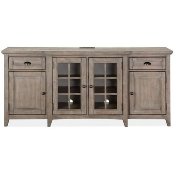 Bowery Hill Contemporary 70" Entertainment Console in Dovetail Gray