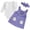 Purple-NxJI9, variant on OJSFQUFP Baby Girls Halloween Comfortable and Breathable Set Long Sleeve Top Cute Printed Pinafore Dress Hairband Three Piece Set